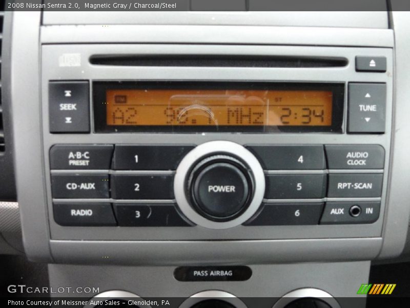 Magnetic Gray / Charcoal/Steel 2008 Nissan Sentra 2.0