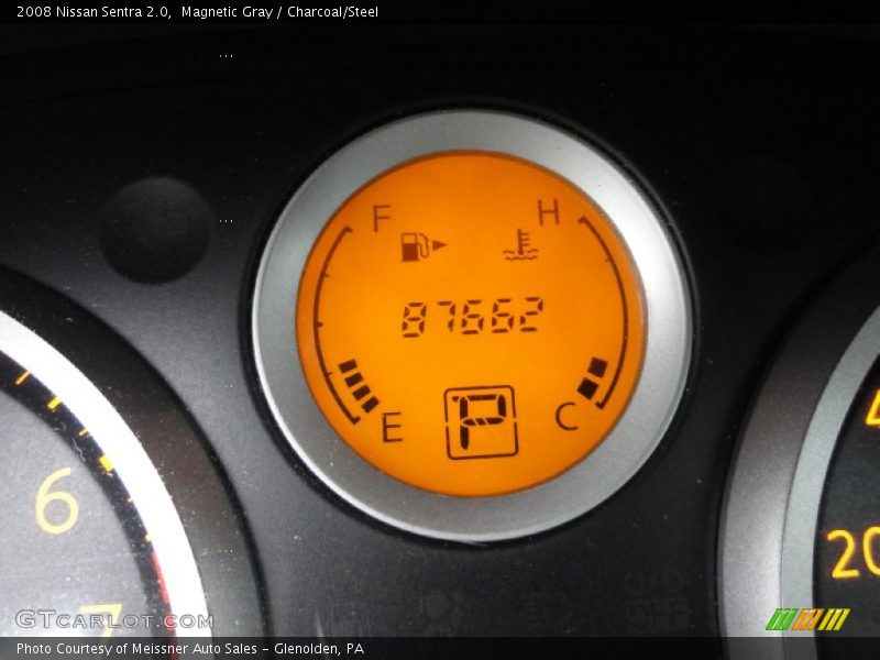 Magnetic Gray / Charcoal/Steel 2008 Nissan Sentra 2.0