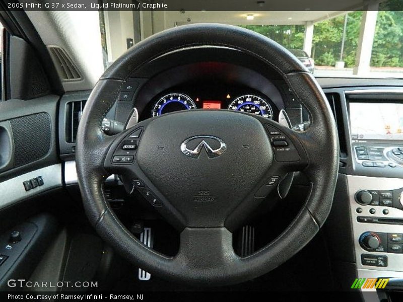 Liquid Platinum / Graphite 2009 Infiniti G 37 x Sedan
