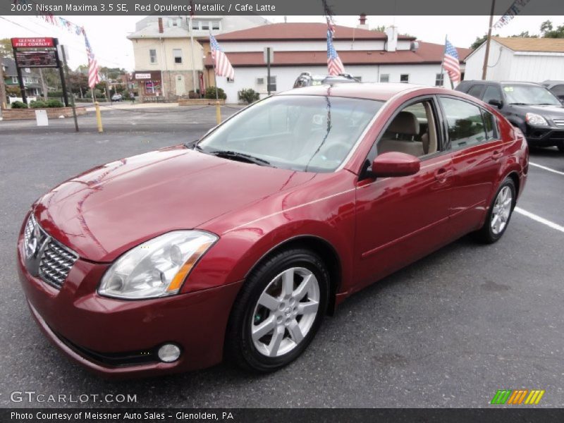 Red Opulence Metallic / Cafe Latte 2005 Nissan Maxima 3.5 SE