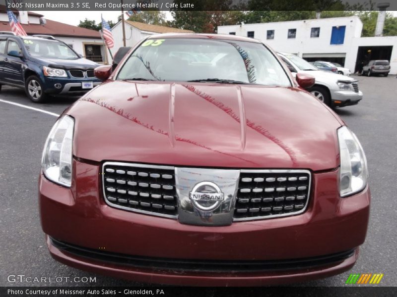 Red Opulence Metallic / Cafe Latte 2005 Nissan Maxima 3.5 SE
