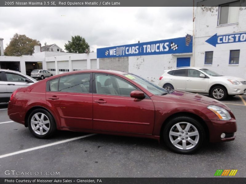 Red Opulence Metallic / Cafe Latte 2005 Nissan Maxima 3.5 SE