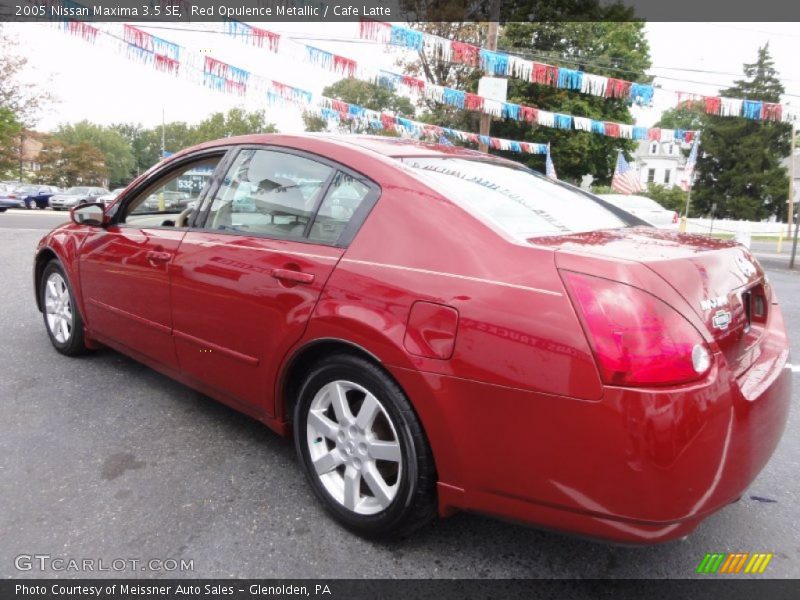 Red Opulence Metallic / Cafe Latte 2005 Nissan Maxima 3.5 SE
