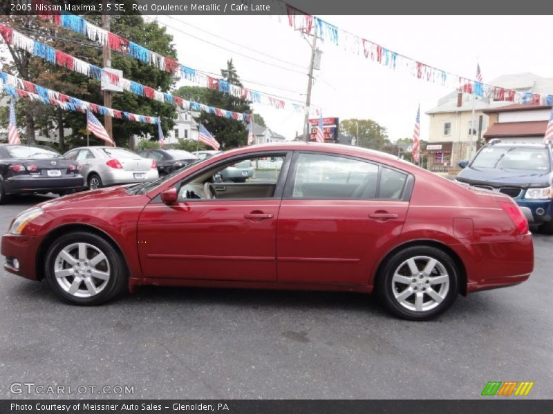 Red Opulence Metallic / Cafe Latte 2005 Nissan Maxima 3.5 SE