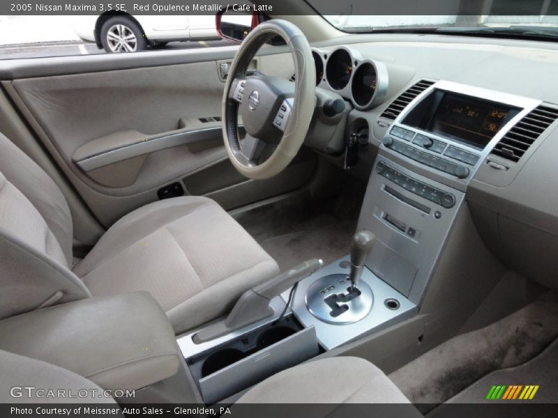 Red Opulence Metallic / Cafe Latte 2005 Nissan Maxima 3.5 SE