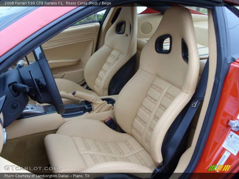 Rosso Corsa (Red) / Beige 2008 Ferrari 599 GTB Fiorano F1