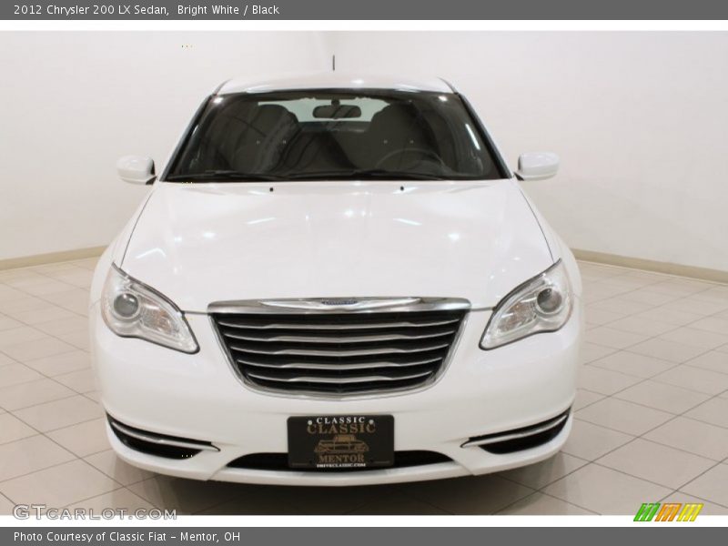 Bright White / Black 2012 Chrysler 200 LX Sedan