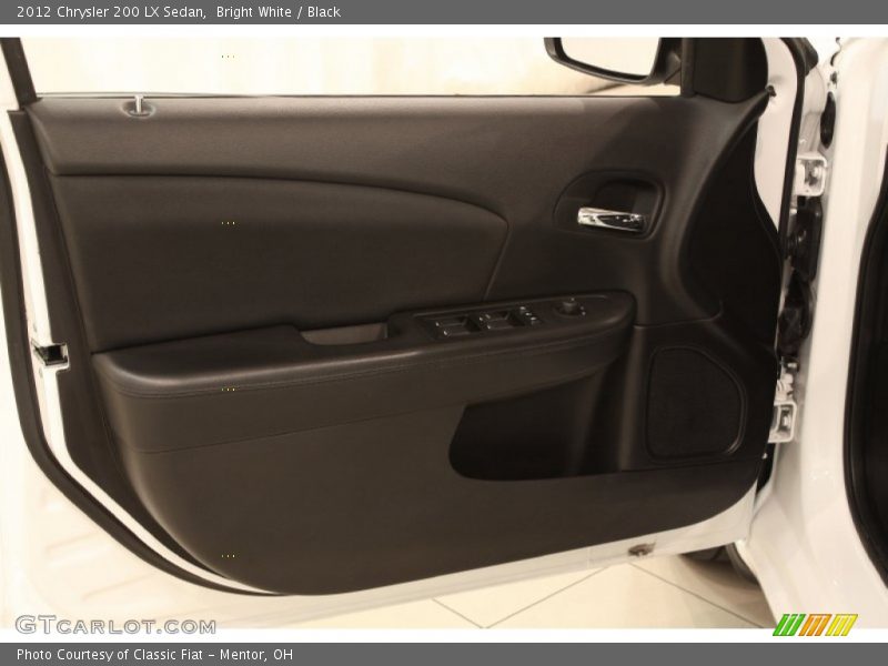 Bright White / Black 2012 Chrysler 200 LX Sedan
