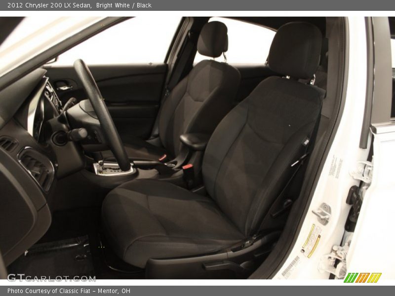 Bright White / Black 2012 Chrysler 200 LX Sedan