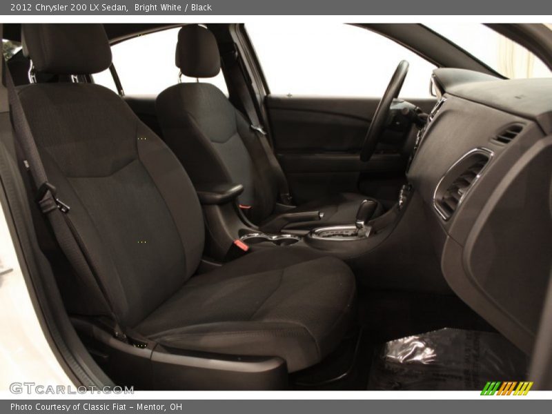 Bright White / Black 2012 Chrysler 200 LX Sedan