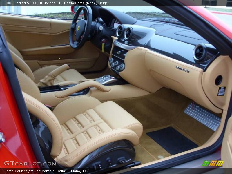 Rosso Corsa (Red) / Beige 2008 Ferrari 599 GTB Fiorano F1