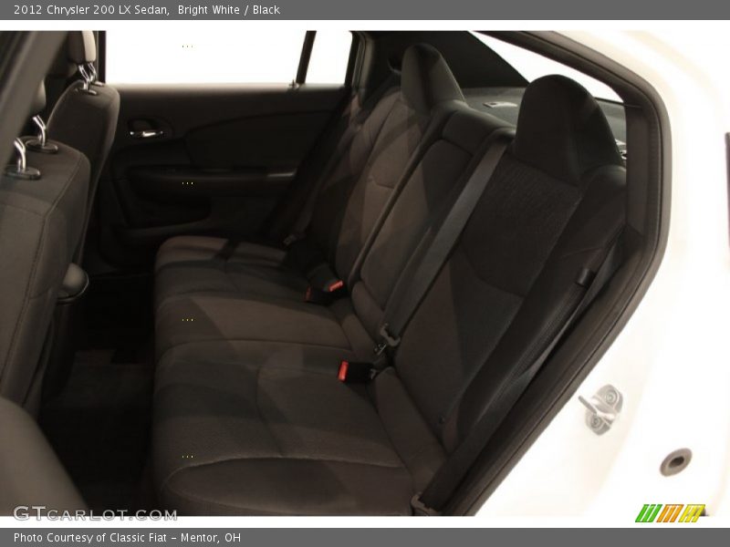 Bright White / Black 2012 Chrysler 200 LX Sedan