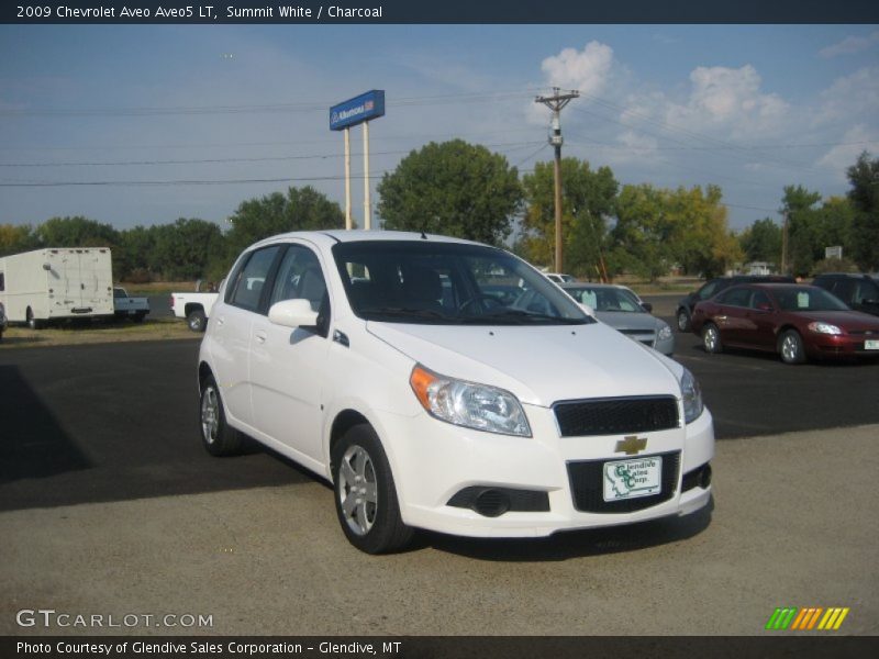 Summit White / Charcoal 2009 Chevrolet Aveo Aveo5 LT