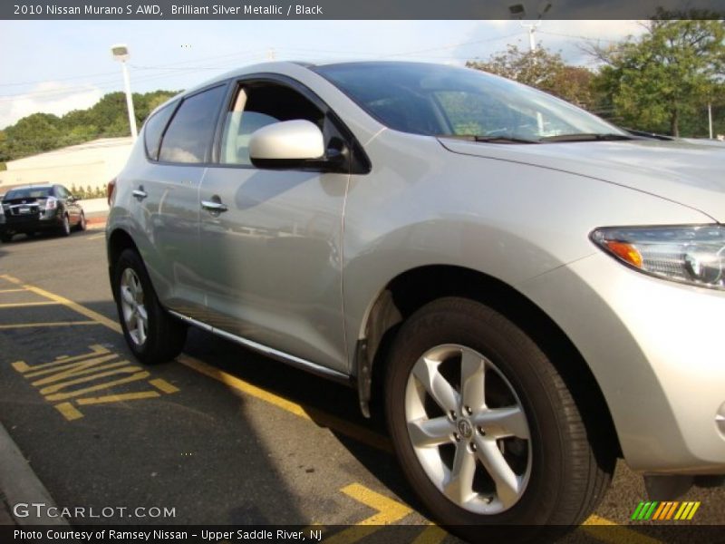 Brilliant Silver Metallic / Black 2010 Nissan Murano S AWD