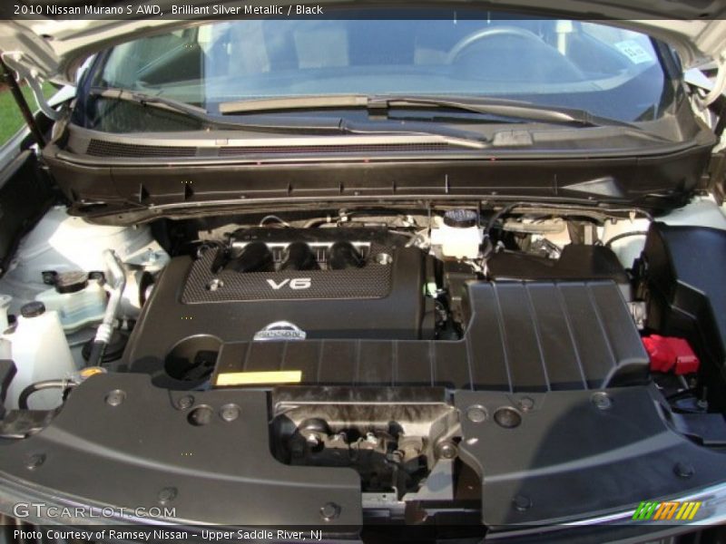 Brilliant Silver Metallic / Black 2010 Nissan Murano S AWD