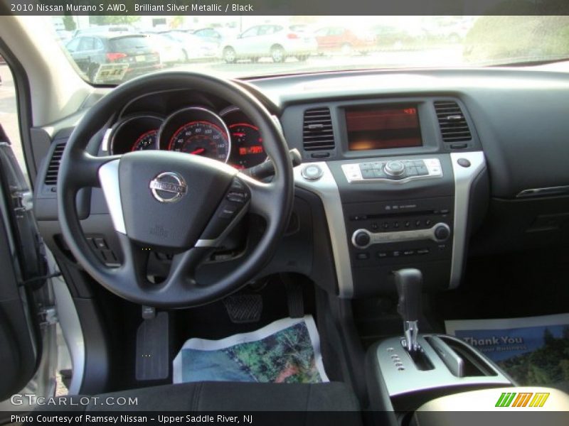 Brilliant Silver Metallic / Black 2010 Nissan Murano S AWD