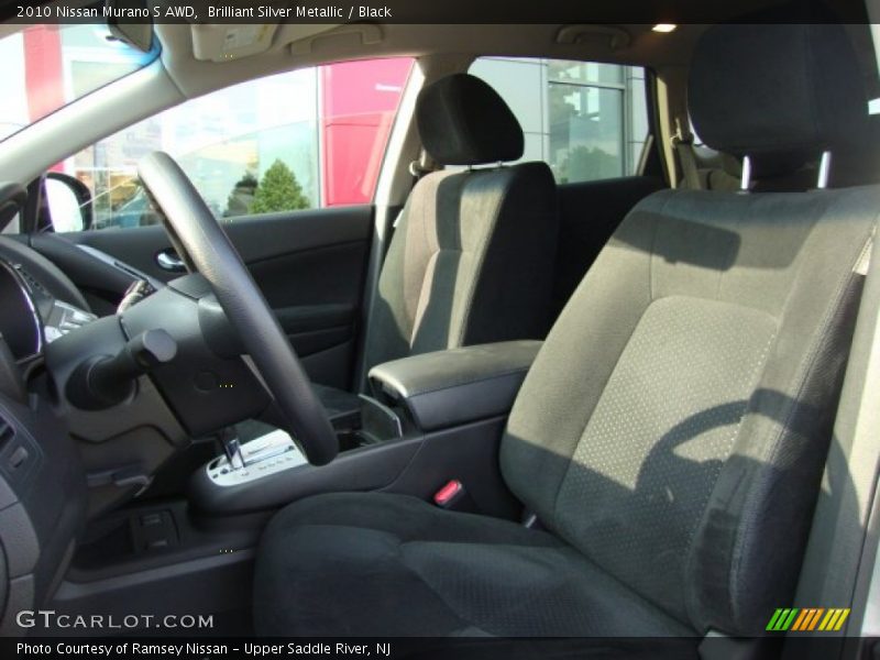 Brilliant Silver Metallic / Black 2010 Nissan Murano S AWD
