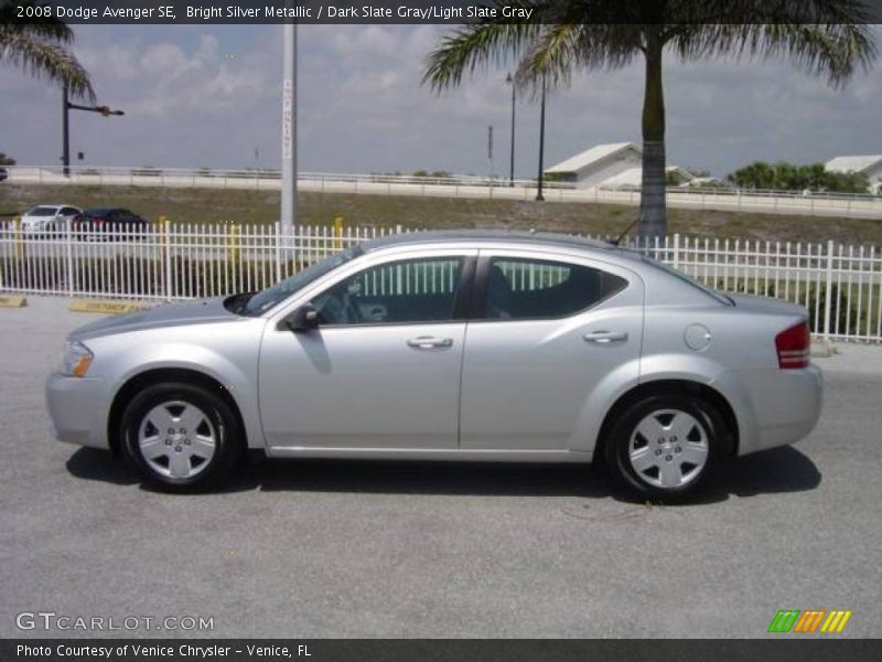 Bright Silver Metallic / Dark Slate Gray/Light Slate Gray 2008 Dodge Avenger SE