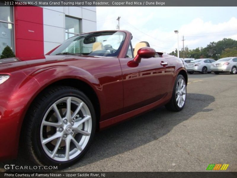 Copper Red Mica / Dune Beige 2012 Mazda MX-5 Miata Grand Touring Hard Top Roadster