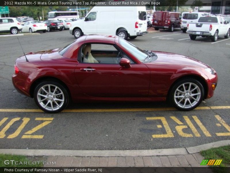 Copper Red Mica / Dune Beige 2012 Mazda MX-5 Miata Grand Touring Hard Top Roadster