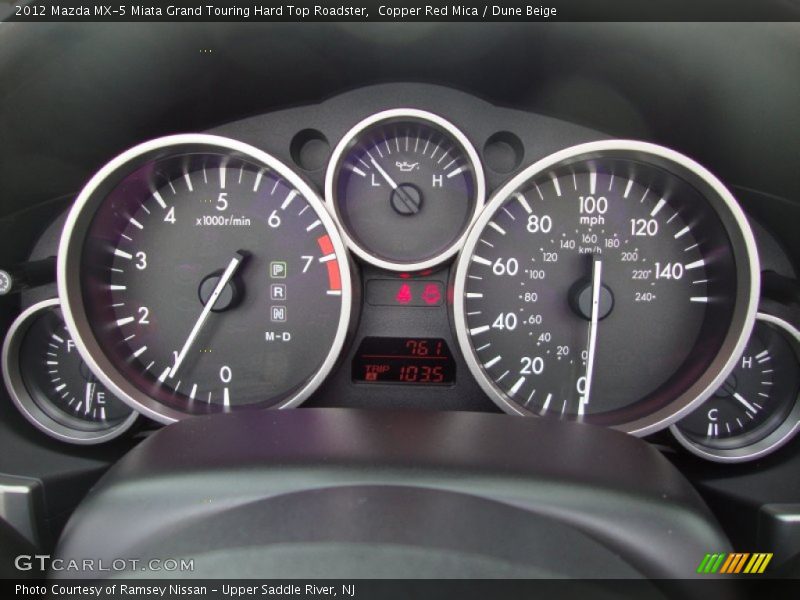  2012 MX-5 Miata Grand Touring Hard Top Roadster Grand Touring Hard Top Roadster Gauges