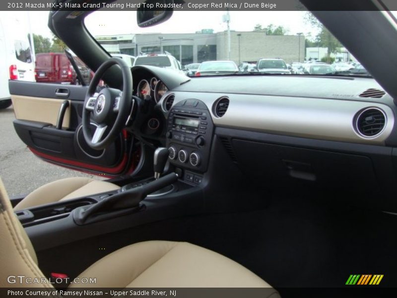 Copper Red Mica / Dune Beige 2012 Mazda MX-5 Miata Grand Touring Hard Top Roadster