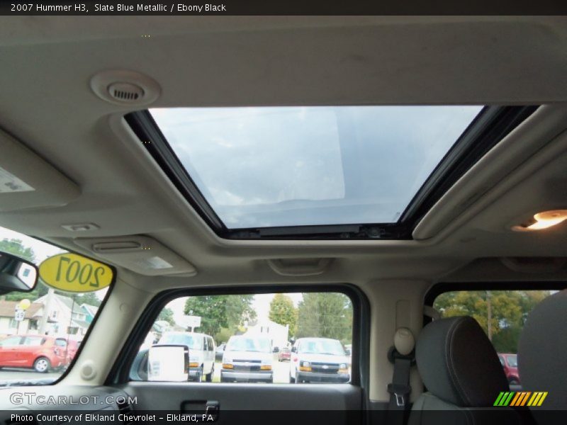 Slate Blue Metallic / Ebony Black 2007 Hummer H3