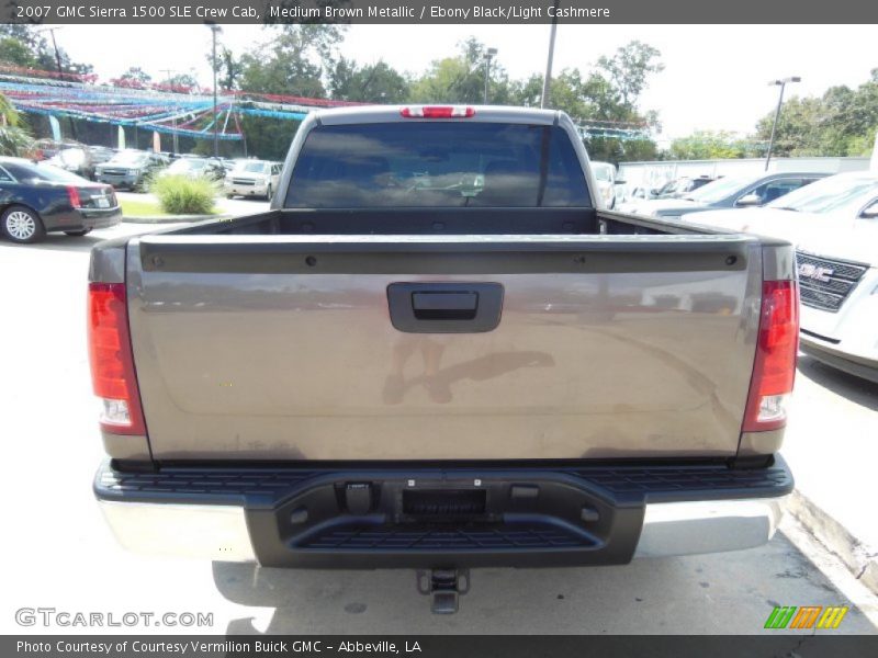 Medium Brown Metallic / Ebony Black/Light Cashmere 2007 GMC Sierra 1500 SLE Crew Cab