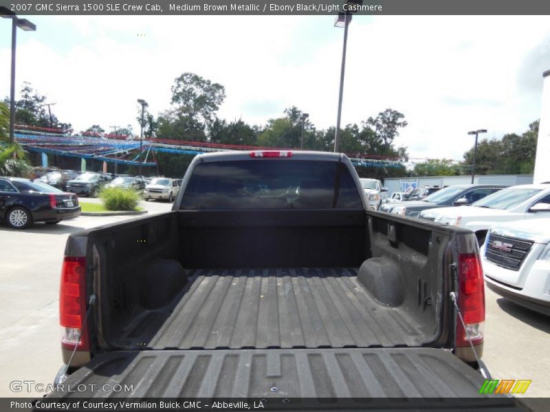 Medium Brown Metallic / Ebony Black/Light Cashmere 2007 GMC Sierra 1500 SLE Crew Cab