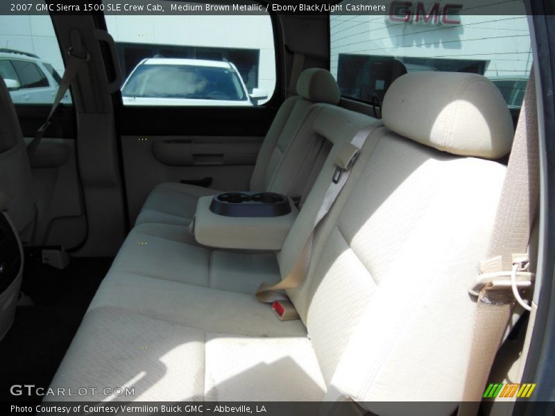 Medium Brown Metallic / Ebony Black/Light Cashmere 2007 GMC Sierra 1500 SLE Crew Cab