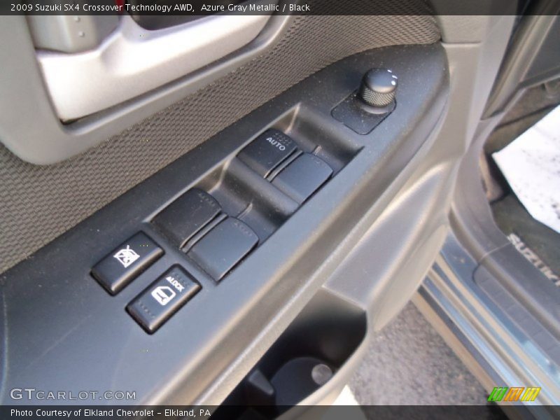 Azure Gray Metallic / Black 2009 Suzuki SX4 Crossover Technology AWD