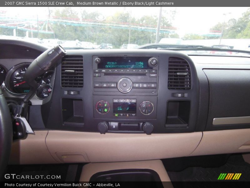 Medium Brown Metallic / Ebony Black/Light Cashmere 2007 GMC Sierra 1500 SLE Crew Cab