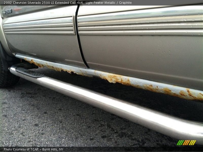 Light Pewter Metallic / Graphite 2002 Chevrolet Silverado 2500 LS Extended Cab 4x4