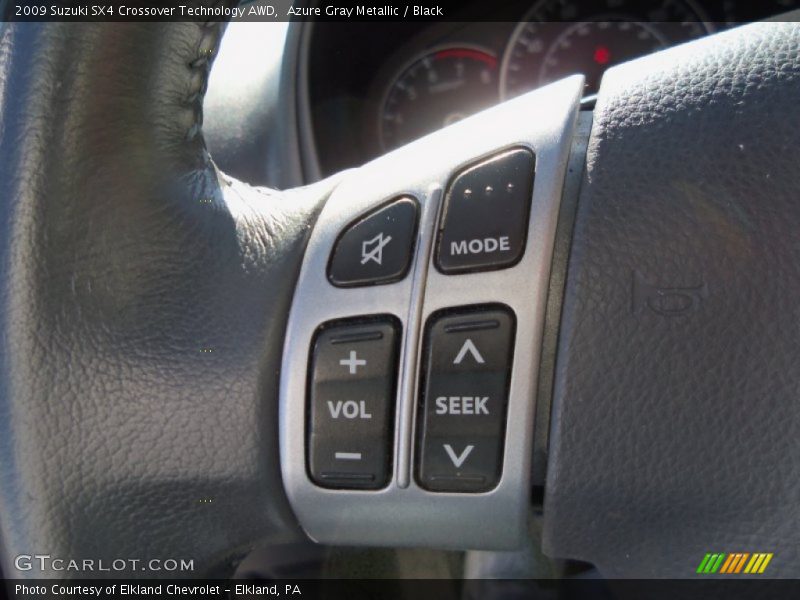 Azure Gray Metallic / Black 2009 Suzuki SX4 Crossover Technology AWD