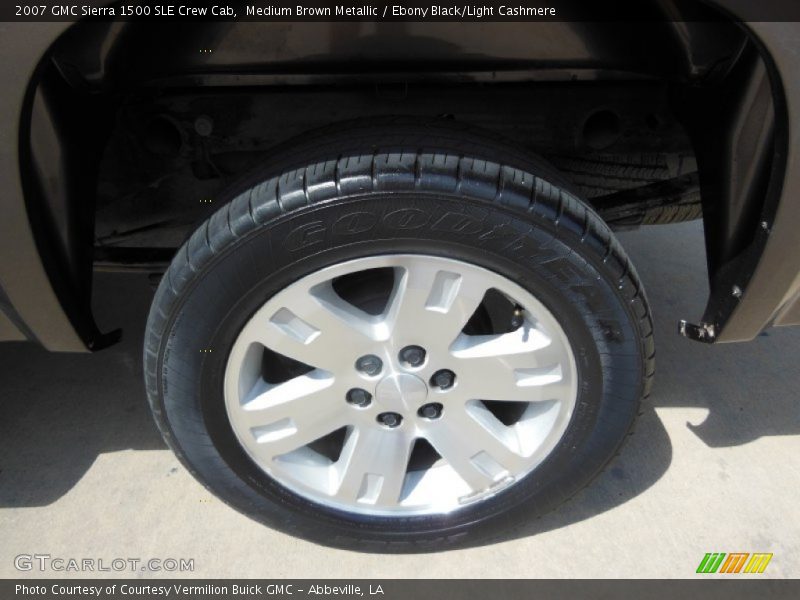 Medium Brown Metallic / Ebony Black/Light Cashmere 2007 GMC Sierra 1500 SLE Crew Cab