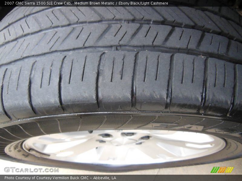 Medium Brown Metallic / Ebony Black/Light Cashmere 2007 GMC Sierra 1500 SLE Crew Cab