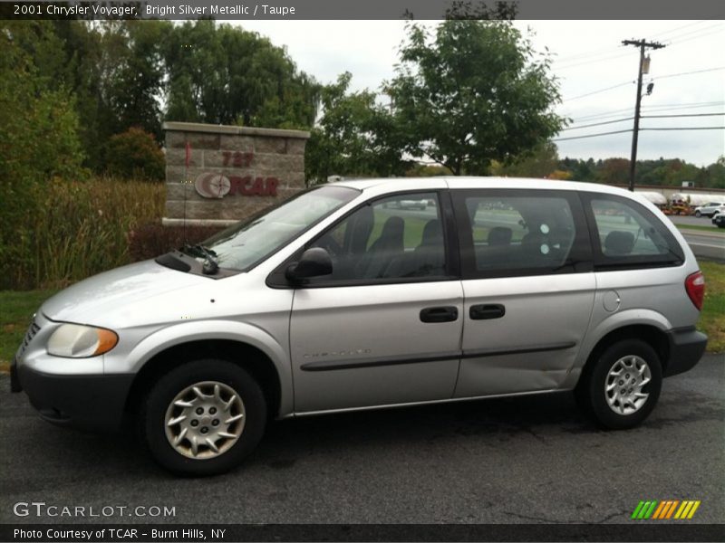 Bright Silver Metallic / Taupe 2001 Chrysler Voyager