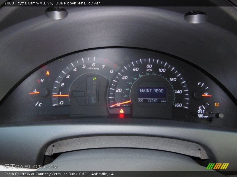 Blue Ribbon Metallic / Ash 2008 Toyota Camry XLE V6