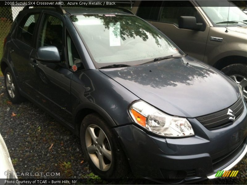 Azure Grey Metallic / Black 2008 Suzuki SX4 Crossover AWD