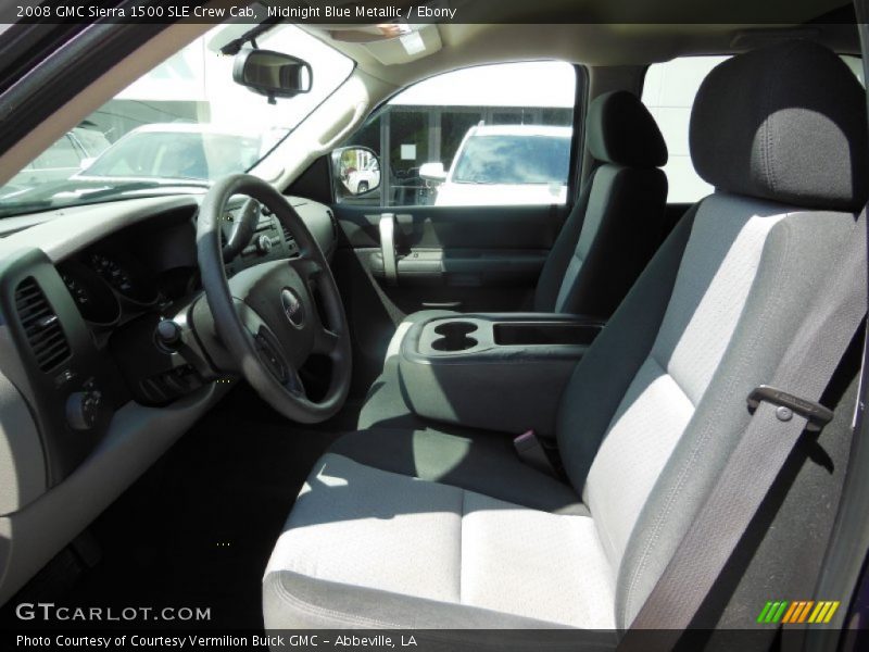 Midnight Blue Metallic / Ebony 2008 GMC Sierra 1500 SLE Crew Cab