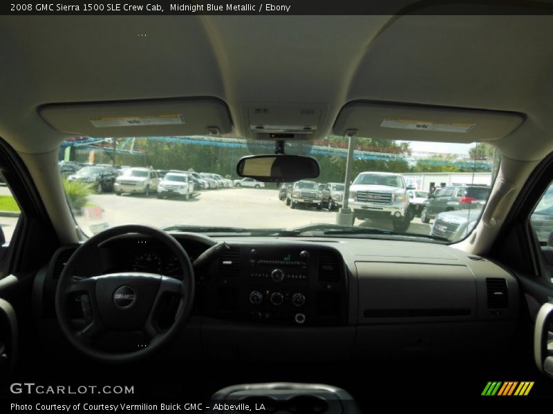 Midnight Blue Metallic / Ebony 2008 GMC Sierra 1500 SLE Crew Cab