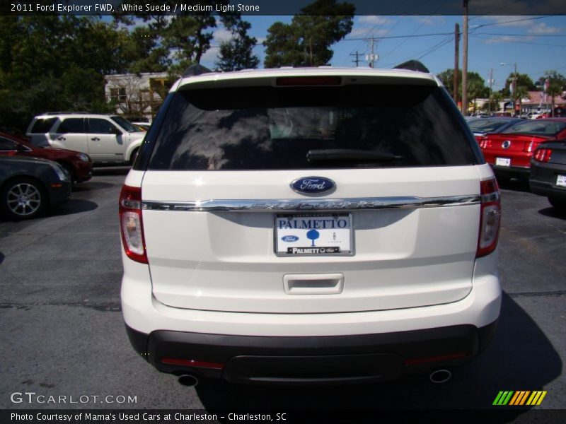 White Suede / Medium Light Stone 2011 Ford Explorer FWD