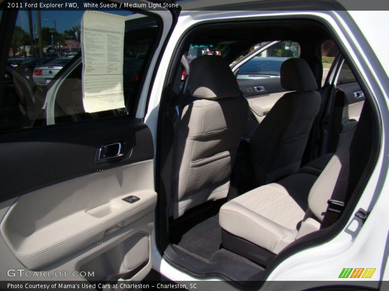 White Suede / Medium Light Stone 2011 Ford Explorer FWD