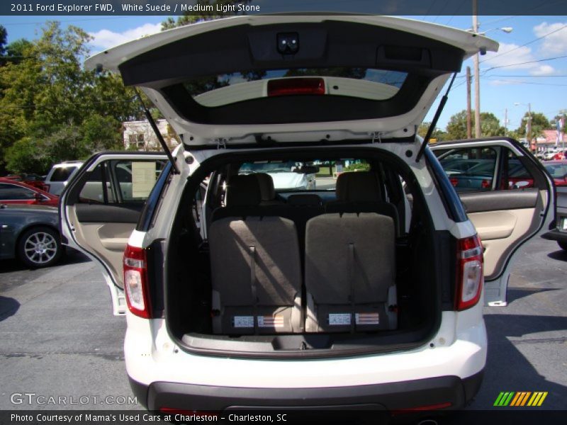White Suede / Medium Light Stone 2011 Ford Explorer FWD