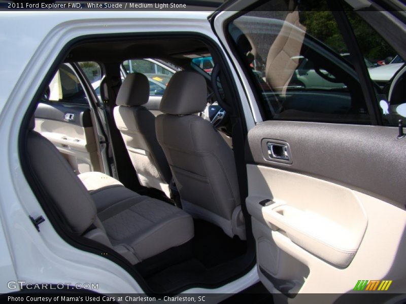 White Suede / Medium Light Stone 2011 Ford Explorer FWD
