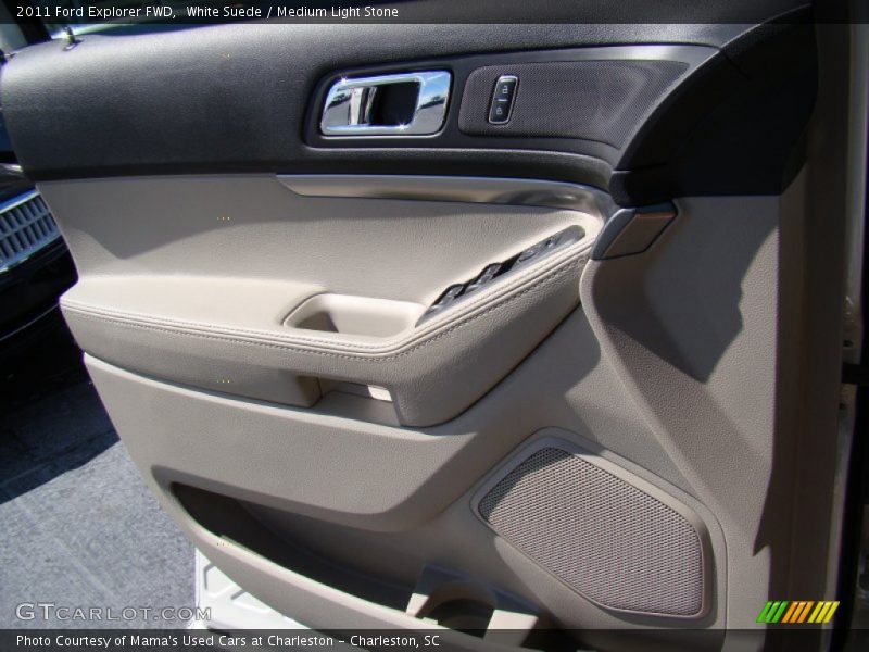 White Suede / Medium Light Stone 2011 Ford Explorer FWD