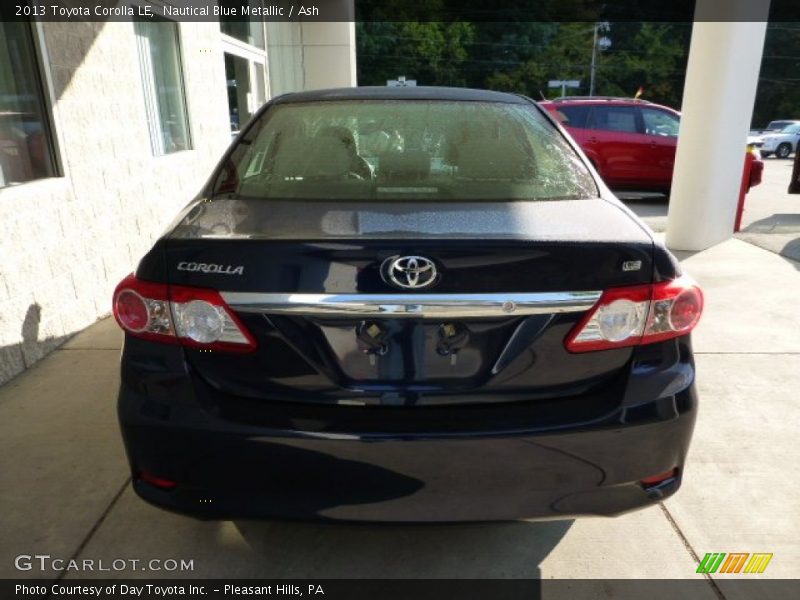 Nautical Blue Metallic / Ash 2013 Toyota Corolla LE