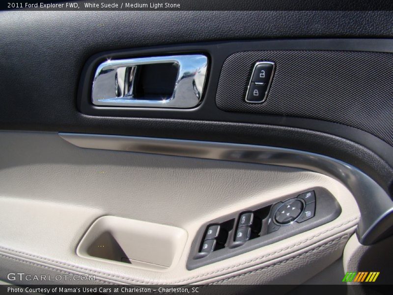 White Suede / Medium Light Stone 2011 Ford Explorer FWD