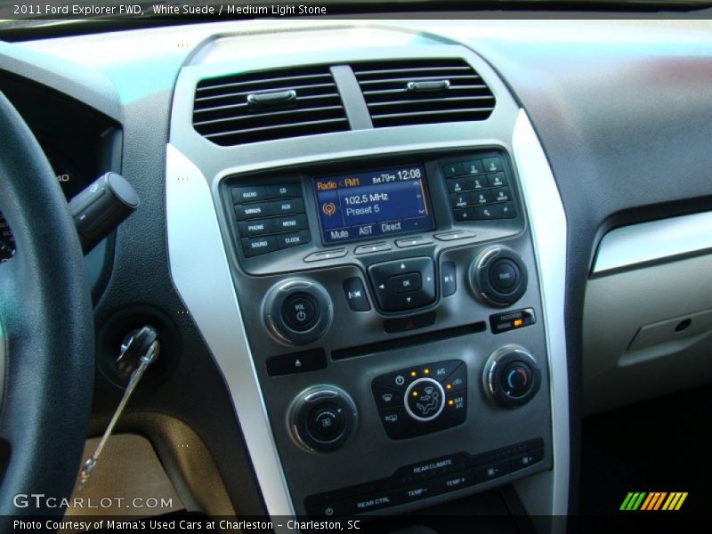 White Suede / Medium Light Stone 2011 Ford Explorer FWD