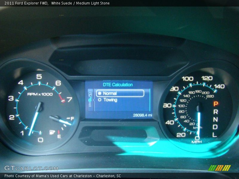 White Suede / Medium Light Stone 2011 Ford Explorer FWD